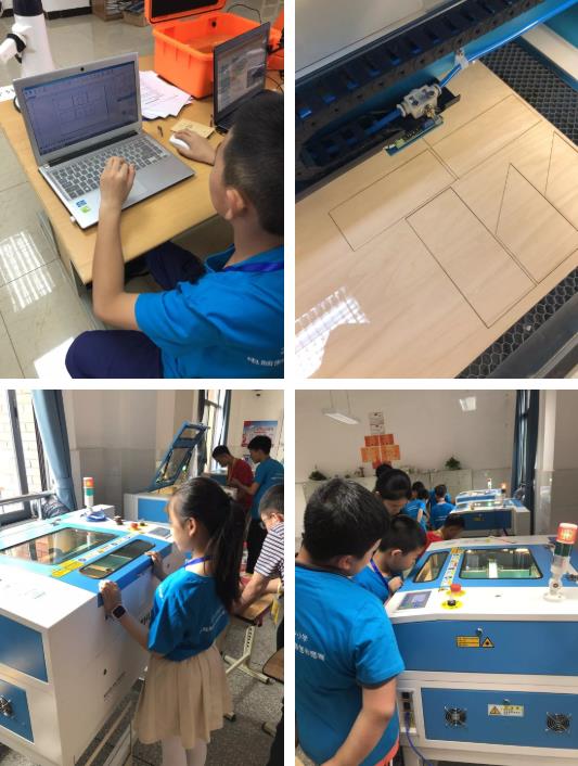 只需要等待短短幾分鐘,小選手們就能拿到與自己設計的分毫不差的結構件,組裝,將自己的創意變為現實。