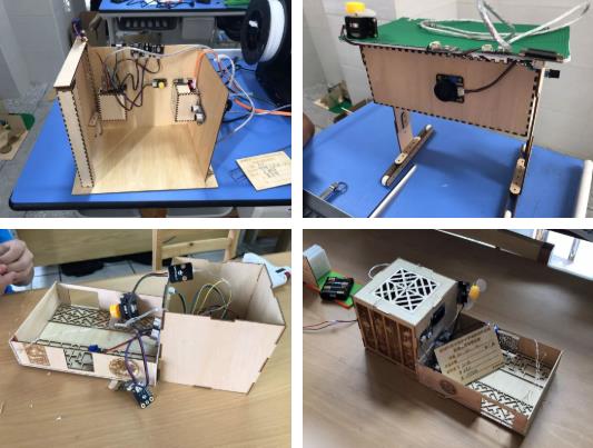 作品里包含著豐富的激光元素