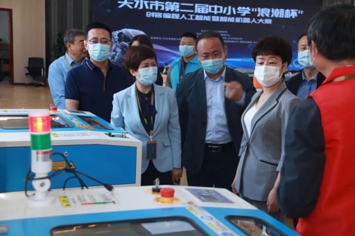 雷宇助力第二屆天水市“浪潮杯”創客編程人工智能暨智能機器人大賽