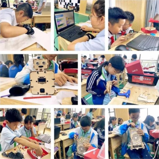 參賽選手認真制作作品