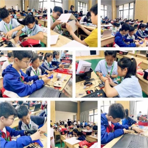 競賽現場，熱火朝天